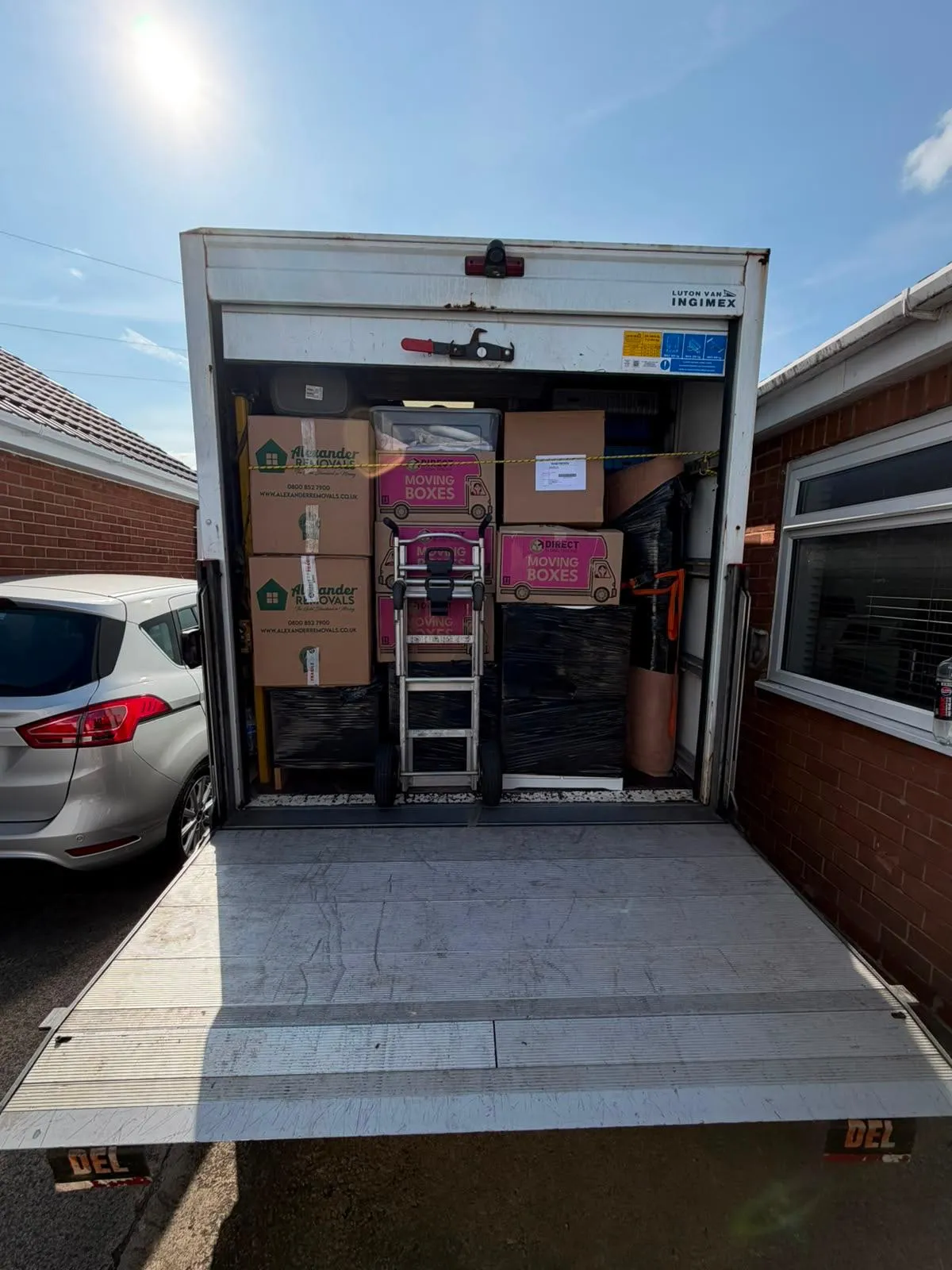 A removal van prepared for a longer UK move